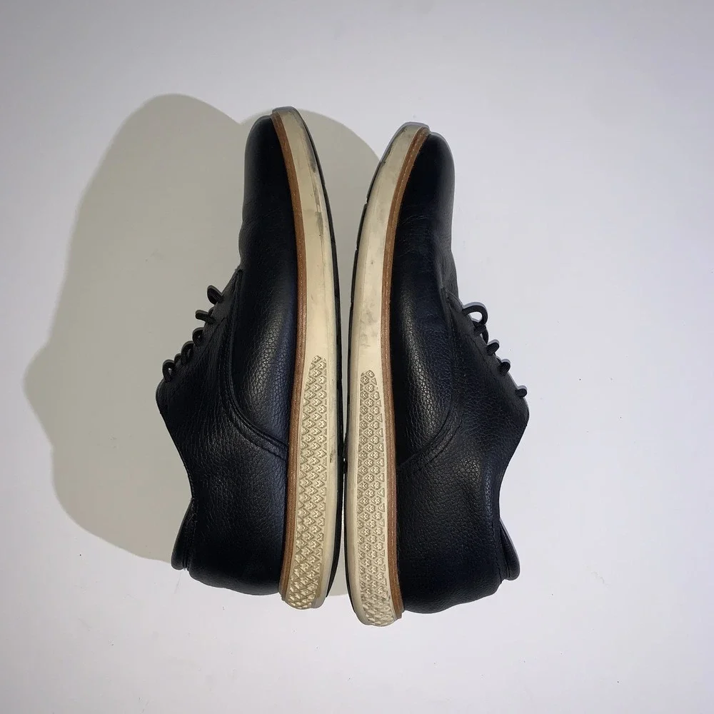 Aldo Shoes Mens Size 11 Black Leather Casual Oxford Derby Lace Up Comfort Sole